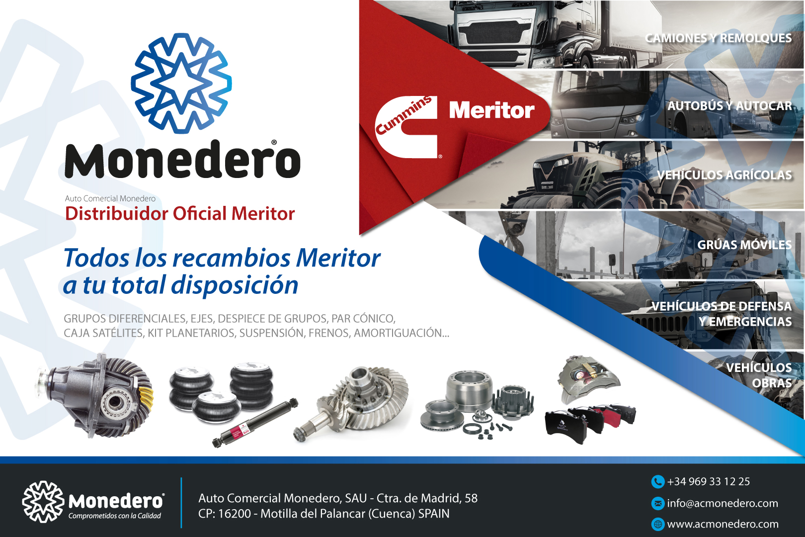 Auto Comercial Monedero, distribuidor oficial Meritor