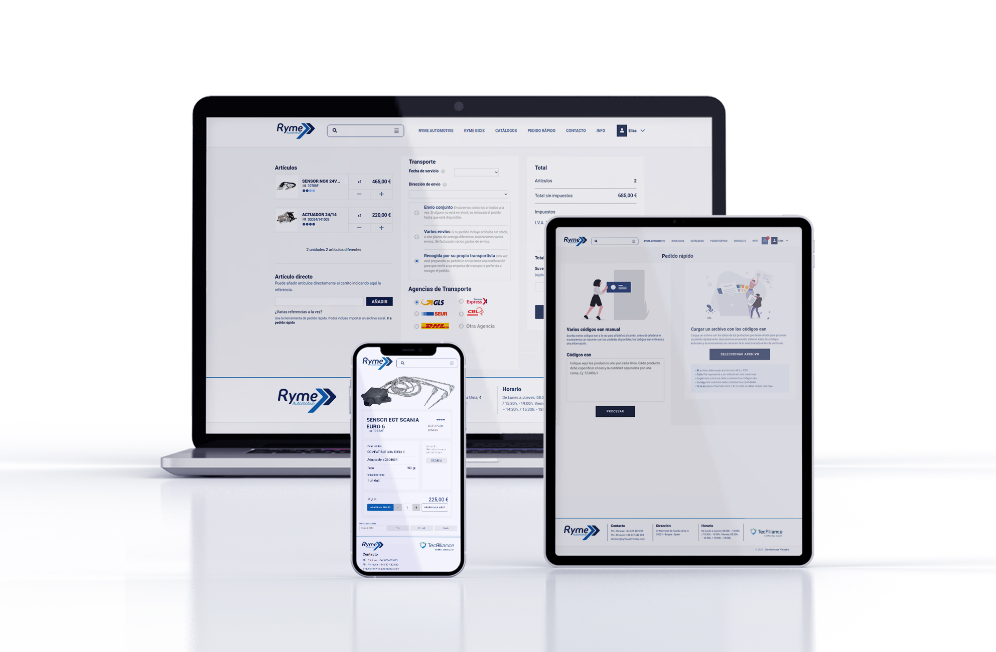 Ryme Automotive lanza su Nuevo Portal Cliente B2B