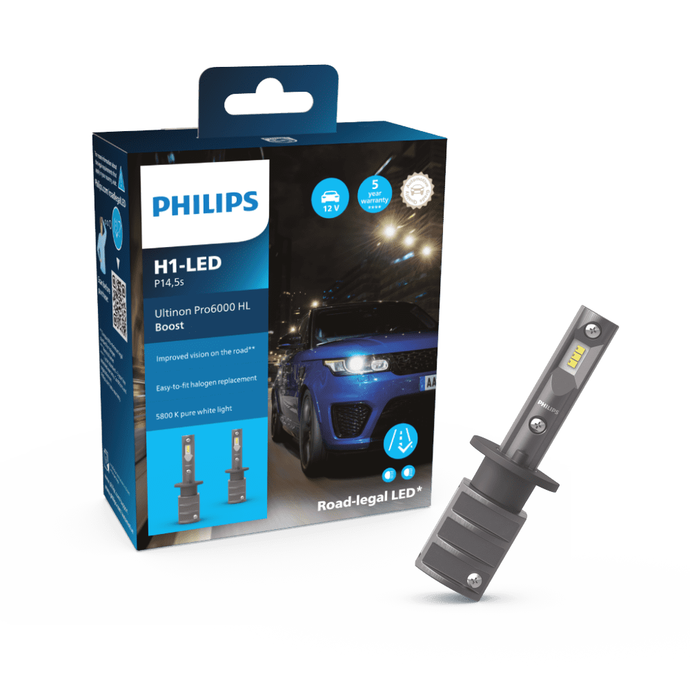 Philips lanza las Ultinon Pro6000 Boost con luces LED retrofit H1 y homologación para carretera