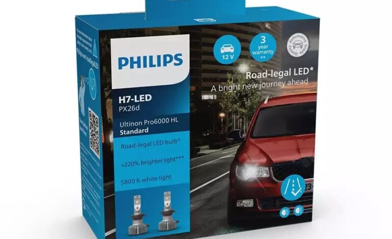 La lámpara Philips Ultinon Pro6000 H4-LED, disponible para más vehículos con homologación en carretera