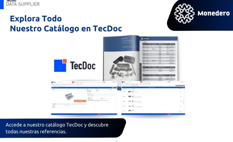 Monedero impulsa su crecimiento con la integración de su catálogo en TecDoc